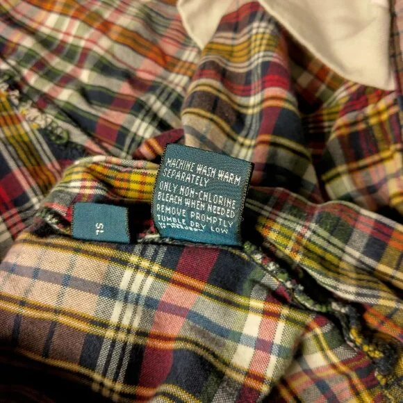 Polo Ralph Lauren Tyler Short Shorts Men Size 36 Plaid Red Blue Yellow Pleated - Picture 7 of 13